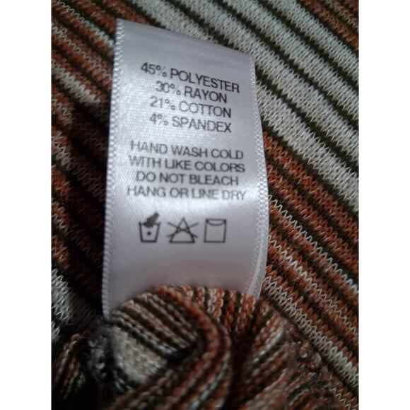 Sadie & Sage Oversized Women's size Medium Striped Knit Grungecore Academia Top - Picture 10 of 13